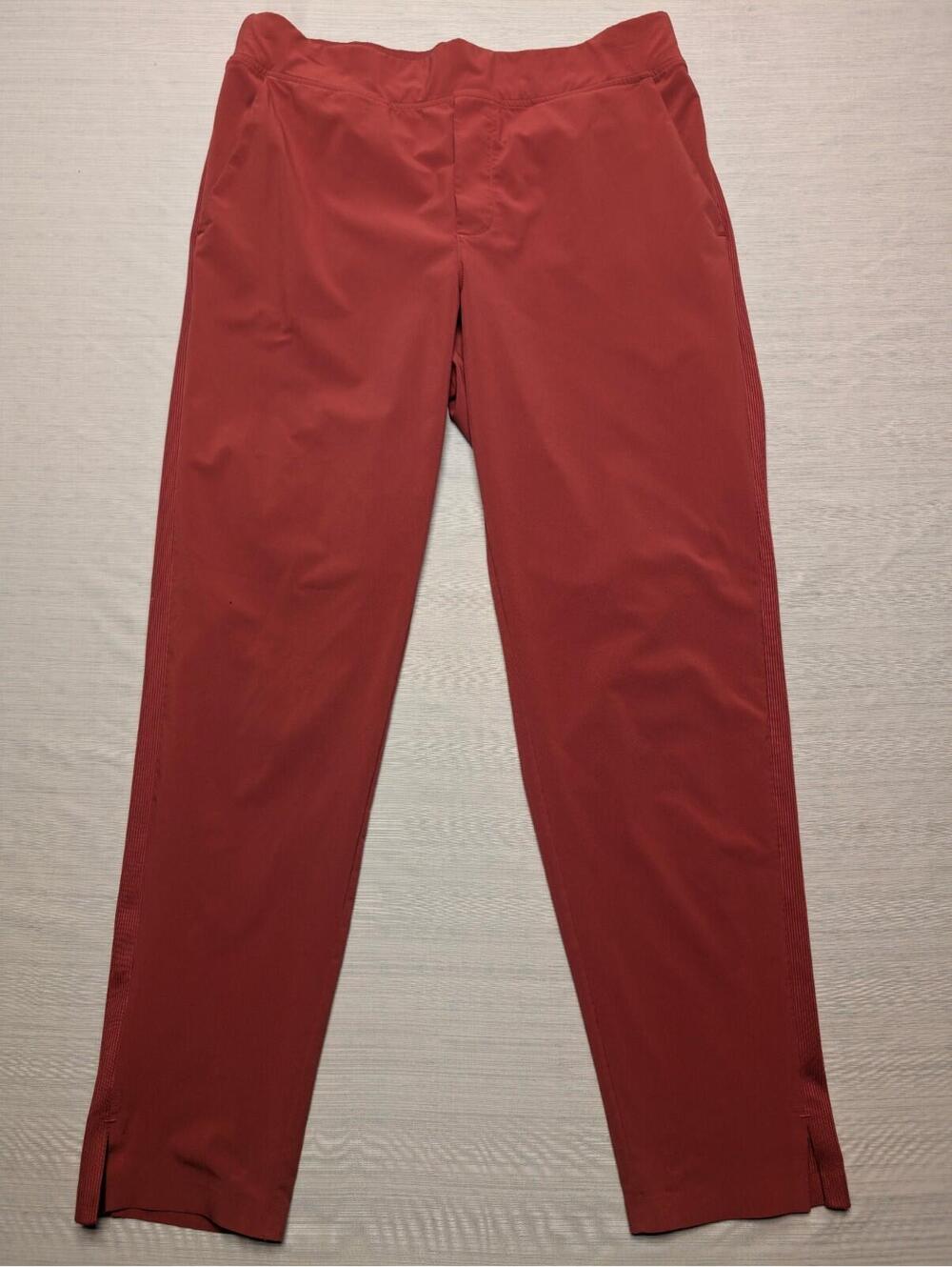 Athleta Brooklyn Ankle Pants Cinnamon Red Athletic Casual Size 8